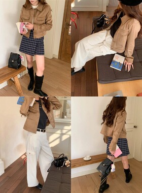 3th Morning 早春新款 高智老钱麂皮绒工装风夹克外套ZY3841