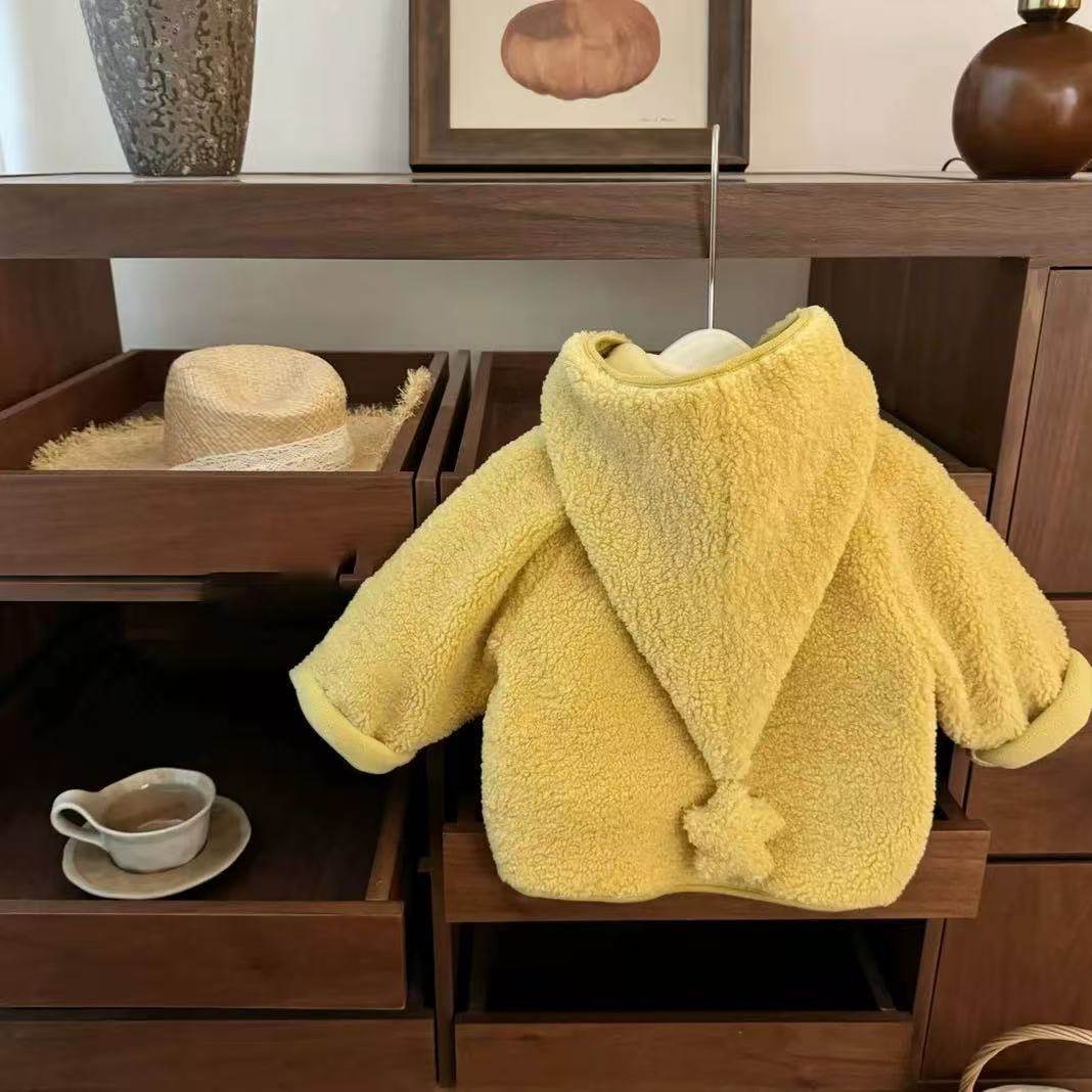 女童外套冬季2025新款儿童可爱女宝宝洋气精灵帽夹棉加厚棉服上衣,童装/婴儿装/亲子装,普通外套,淘宝优惠券,粉丝福利购,淘宝优惠卷