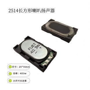 2514喇叭4欧3瓦FS2514MS0430-5.6平板电脑手机故事机长方形扬声器