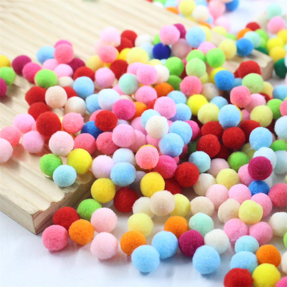 毛球diy毛绒球装饰彩色小绒