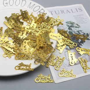 圣诞节Merry字母装饰挂件 圣诞树顶挂牌 DIY圣诞节日礼品装饰配件