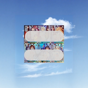 折光彩闪63 一组6张 88mm 瑜伽一字马 WS自制碧蓝航线美女妹子们