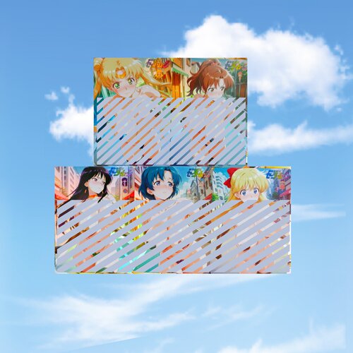 美少女战士月野兔水野火野木野爱野 爱心贴篇5张 折光彩闪63*88mm