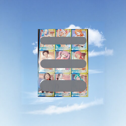 opcg自制 女帝娜美罗宾大和薇薇 大灯秀 9+1张 折光彩闪63*88mm