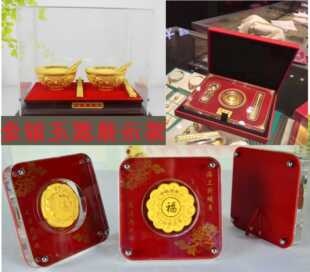 定制金银玉器收藏盒嫁妆首饰展示架古币纪念勋章展览托架珠宝展示