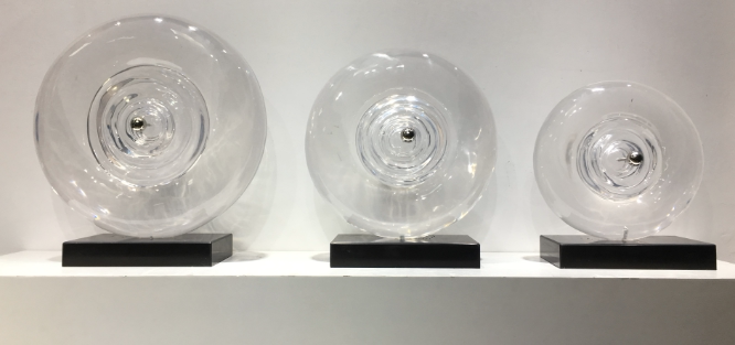 天方地圆形进口亚克力雕塑客厅玄关样板房办公桌餐边柜摆件装饰品