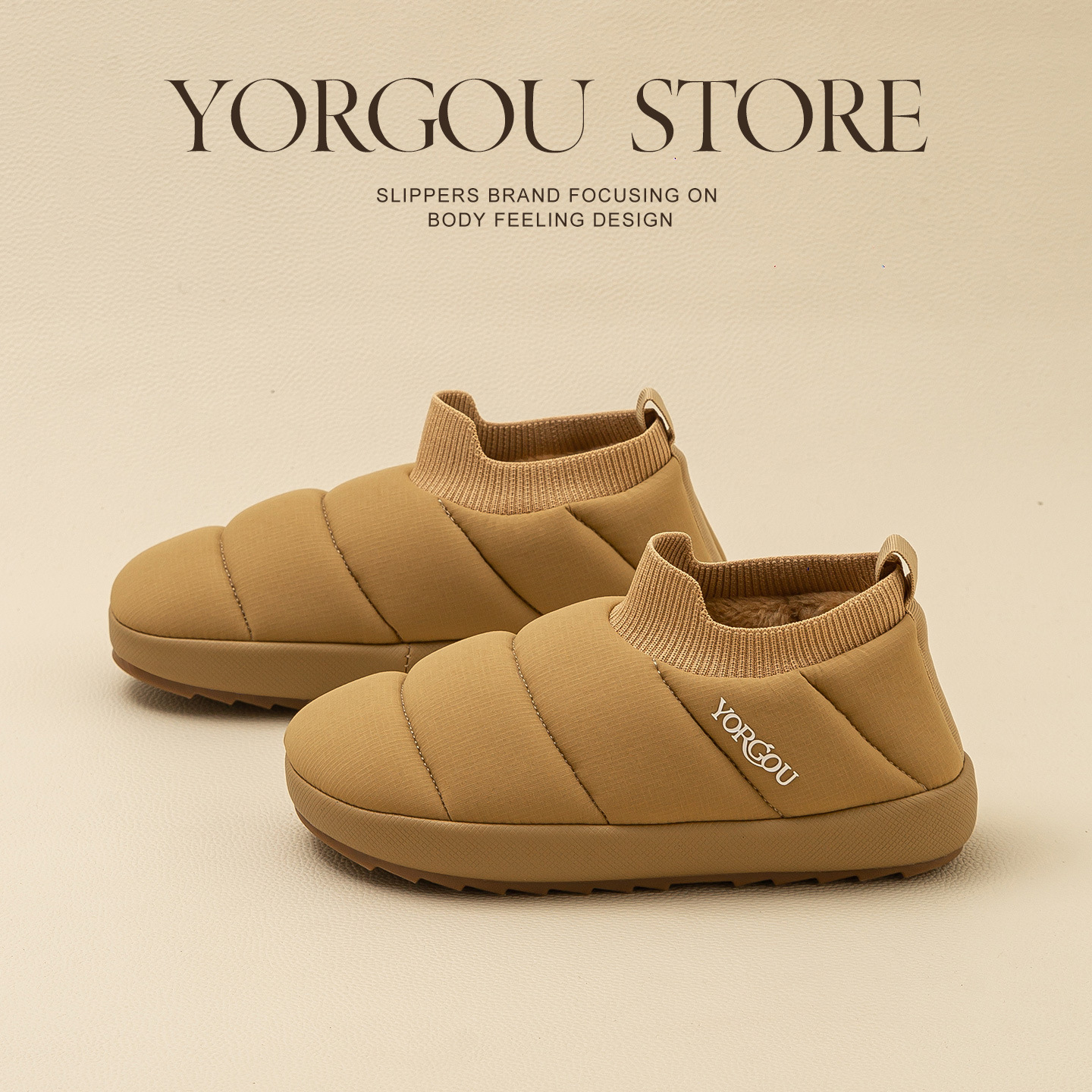 远港松紧口包跟棉鞋女冬季可外穿2025新款保暖家居牛筋底棉拖鞋男