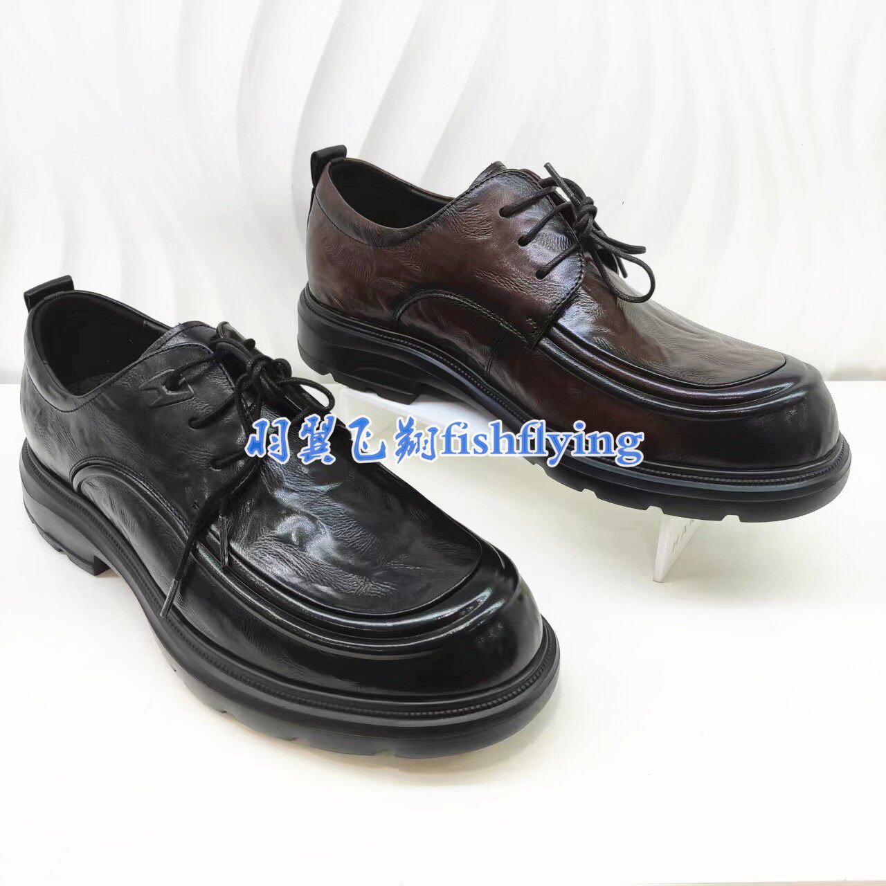 ML254060正品Harson/哈森2025新款春秋季中跟通勤系带休闲男皮鞋