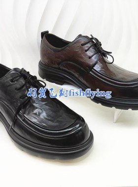 ML254060正品Harson/哈森2025新款春秋季中跟通勤系带休闲男皮鞋