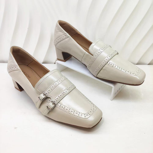 HL260101Harson/哈森专柜正品26春秋粗高跟时尚中口方头女单鞋