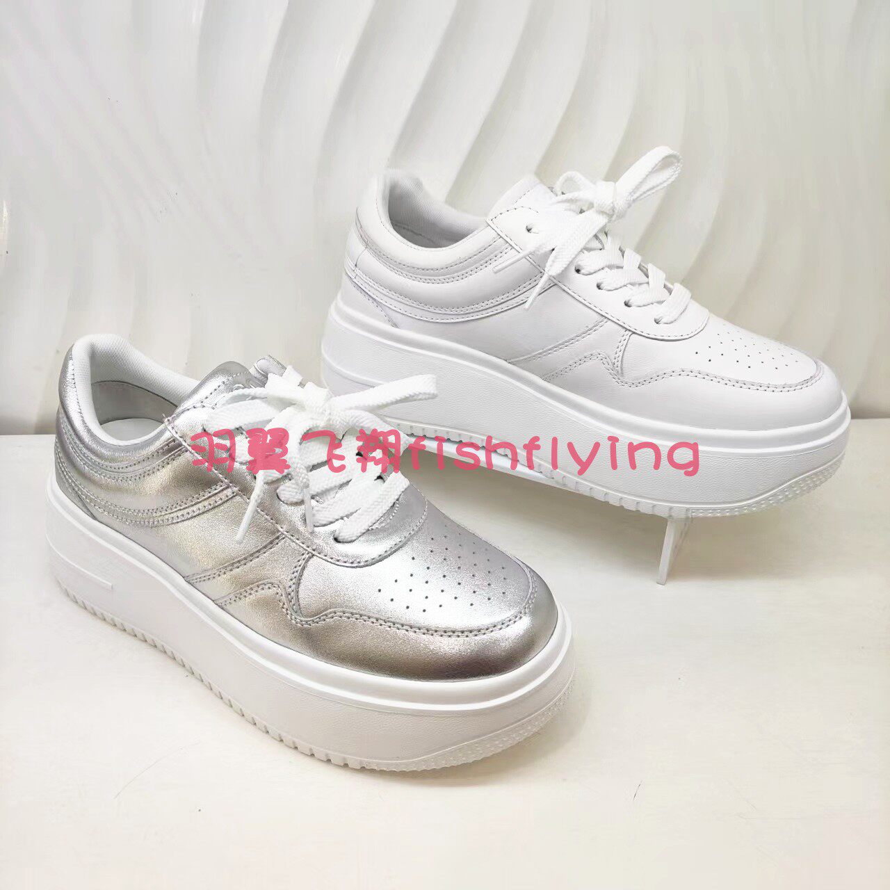 HCL255801HARSON哈森专柜正品2025春秋新厚底休闲系带女板鞋小白