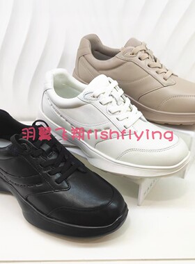 HCL256102哈森专柜正品2025春秋新款厚底牛皮老爹鞋休闲运动女鞋