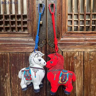 2026马年吉祥物挂件摆件布偶非遗手工布艺布络马新年礼物年会礼品