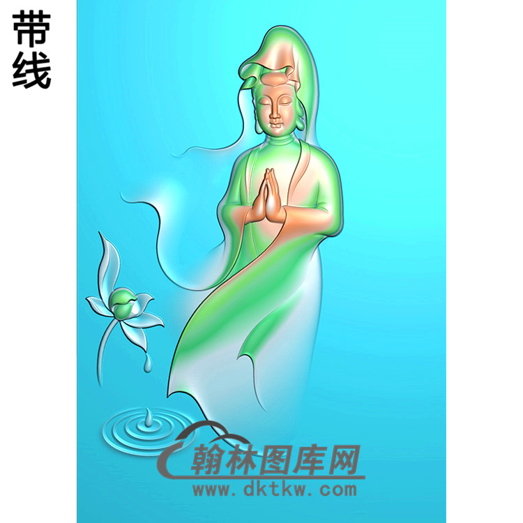 观音菩萨头像bgy-319精雕图浮雕图玉雕木雕图灰度图jdp/bmp/46牌