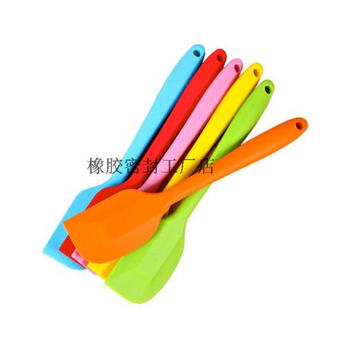 长28cm 体式硅胶刮刀 做蛋糕刮奶油用耐高温硅胶铲子 烘焙工具