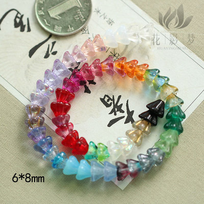 古风饰品捷克喇叭花多色入发簪