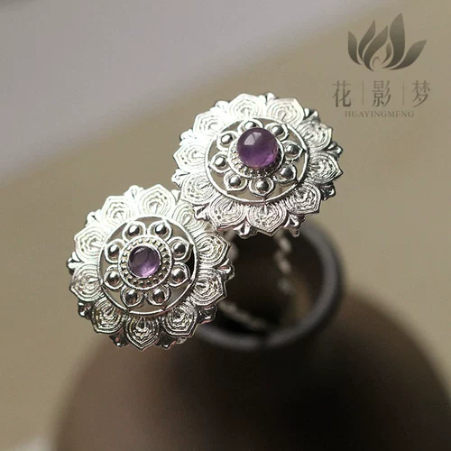 Латунная китайская шпилька в форме цветка, аксессуар для волос, аксессуары