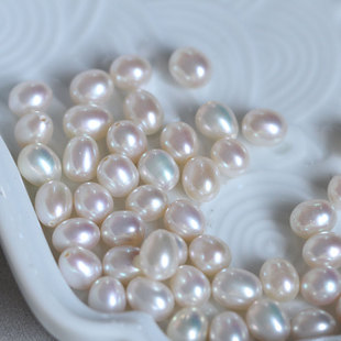 半孔淡水珍珠散珠做吊坠耳坠天然手工发簪项链手链材料配件