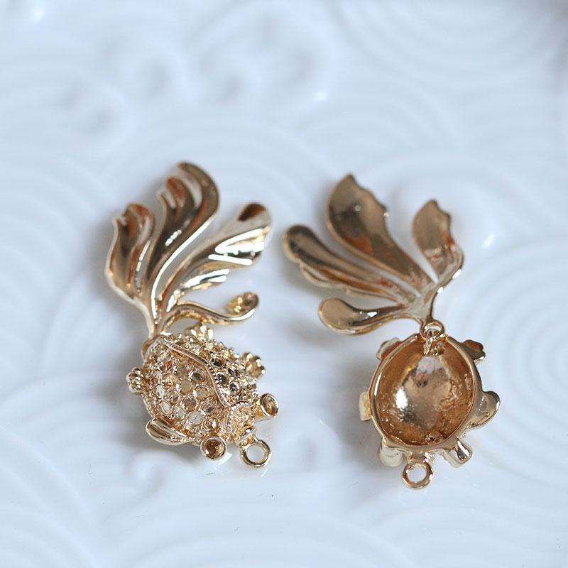 diy黄铜尾巴项链挂坠头饰发簪