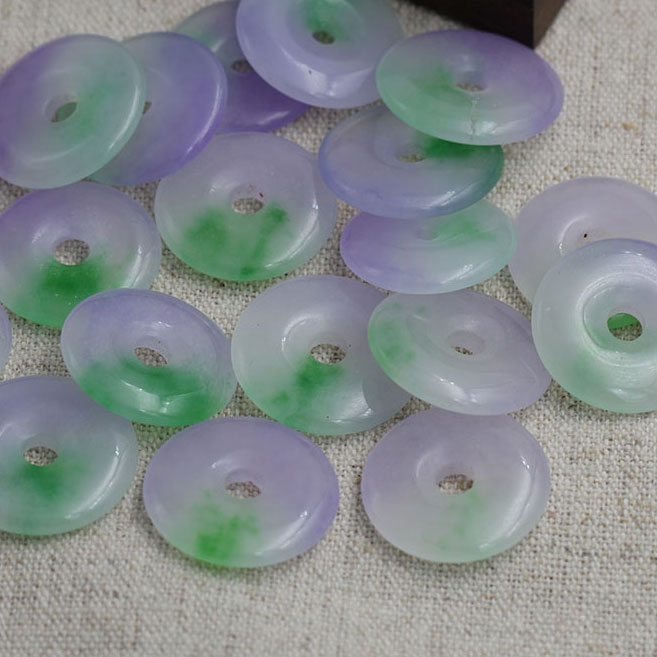 古风发簪饰品平安扣石英岩玉