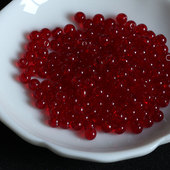 4mm暗红色玻璃圆珠散珠胸针发簪耳环手链项链手工配件材料花影梦