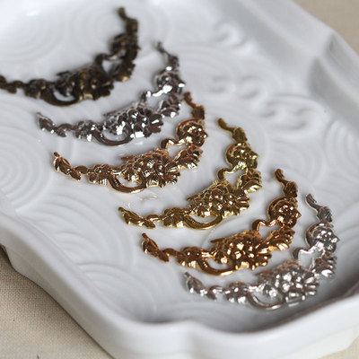 古风步摇发簪头饰半月形花片