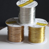 半斤保色铜丝铜线0.2 1.0mm手工绕线缠花花艺 簪娘发饰头饰DIY用