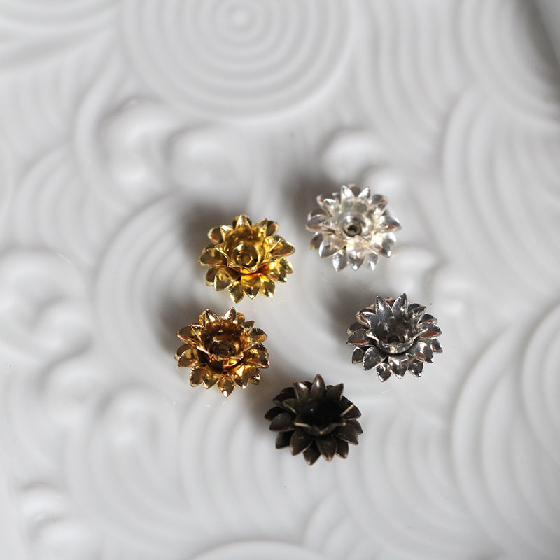 古风步摇发簪头饰多层迷你花托