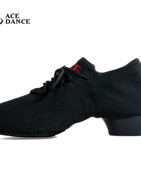 ACEdance瑰意拉丁舞教师鞋男女两点底室外胶底毛底广场舞鞋FB269