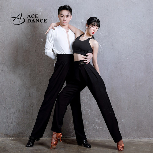 ACE拉丁摩登舞裤男女同款显腿长