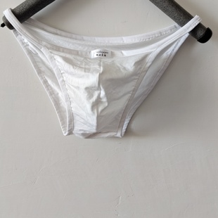 椒北衣韵原创设计棉质透气舒适中低腰后包臀前小式 头衩 三角男内裤