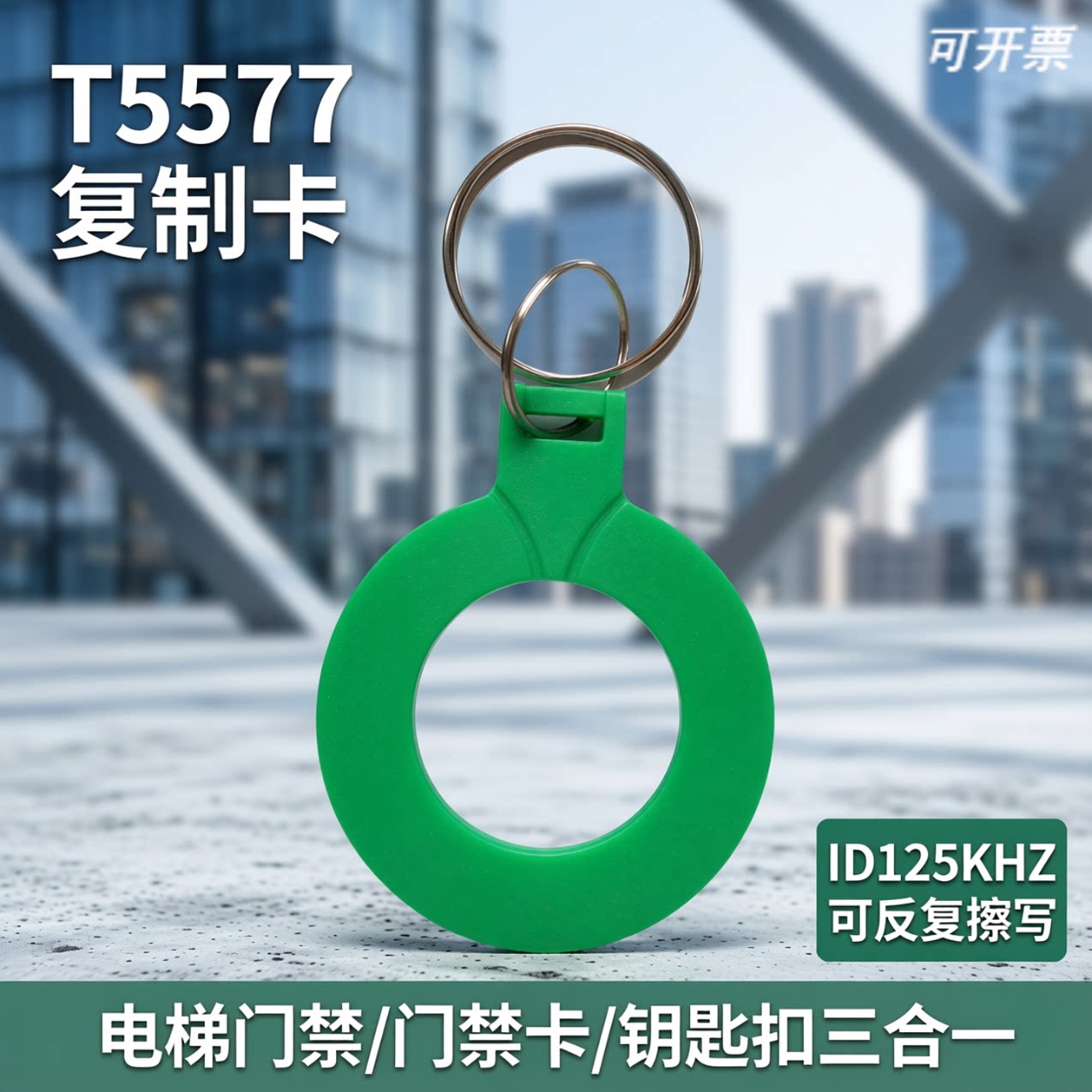 10号T5577/ID125KHZ钥匙扣卡