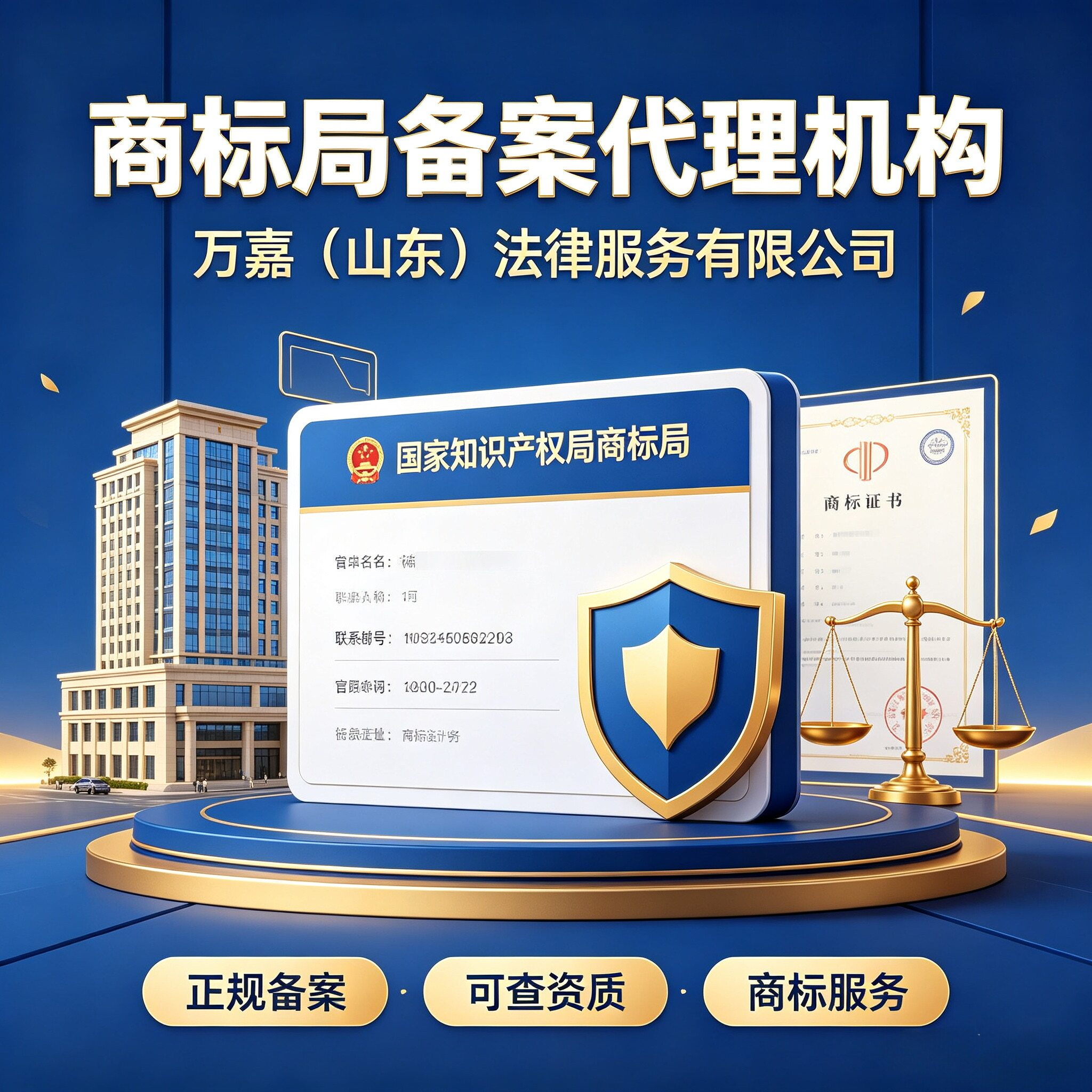 国家商标局备案代理机构商标注册知识产权服务