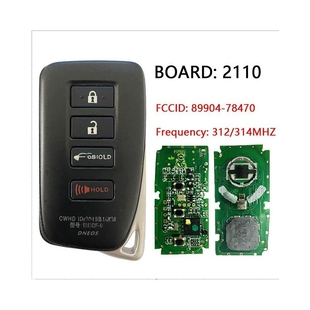 适用于雷克萨斯钥匙4键智能钥匙89904-78470 HYQ14FBA/AG版号2110