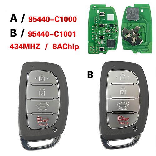适用现代索纳塔智能钥匙433MHz 95440-C1000  /C1001 RF430/ 8A