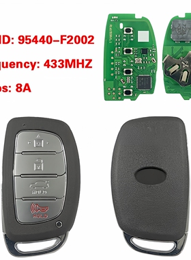 适用于2020现代伊兰特轿车智能远程钥匙95440-F2002 8A芯片434MHZ