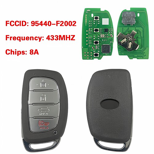 适用于2020现代伊兰特轿车智能远程钥匙95440-F2002 8A芯片434MHZ