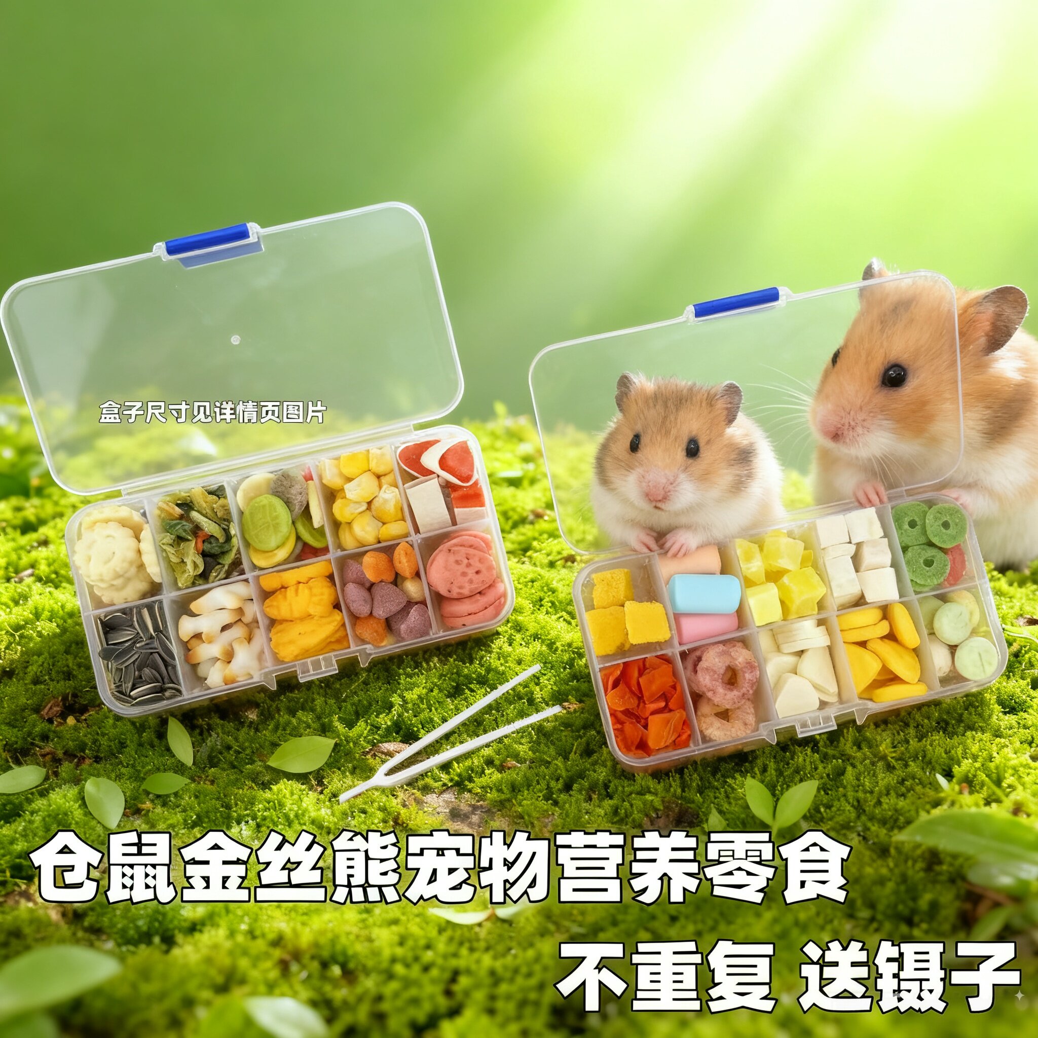 仓鼠零食粮食小套盒装包邮大礼包补充营养美毛金丝熊花枝鼠零食