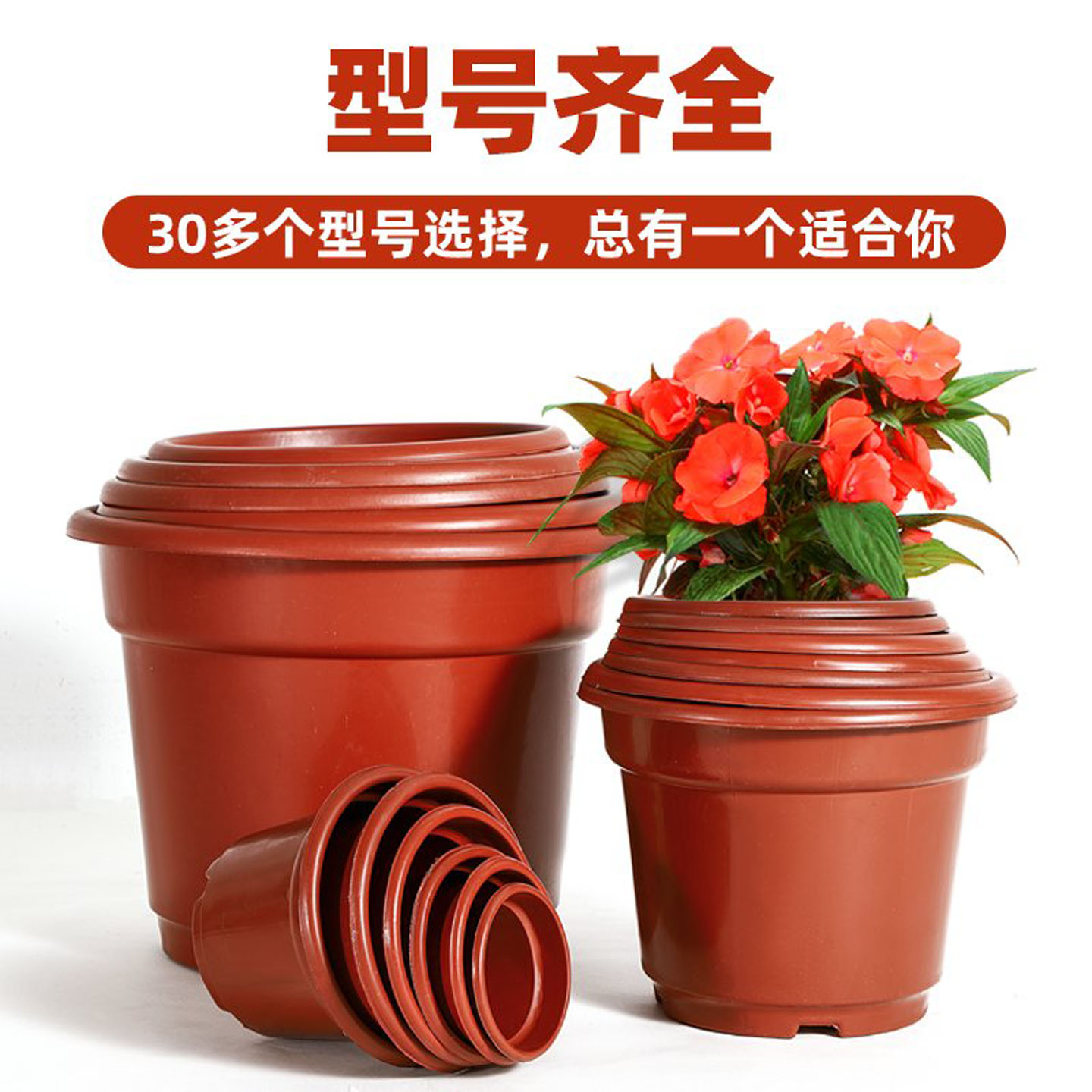 塑料花盆AB型角盆基地种植红色月季包邮花盆特价清仓处理育苗盆