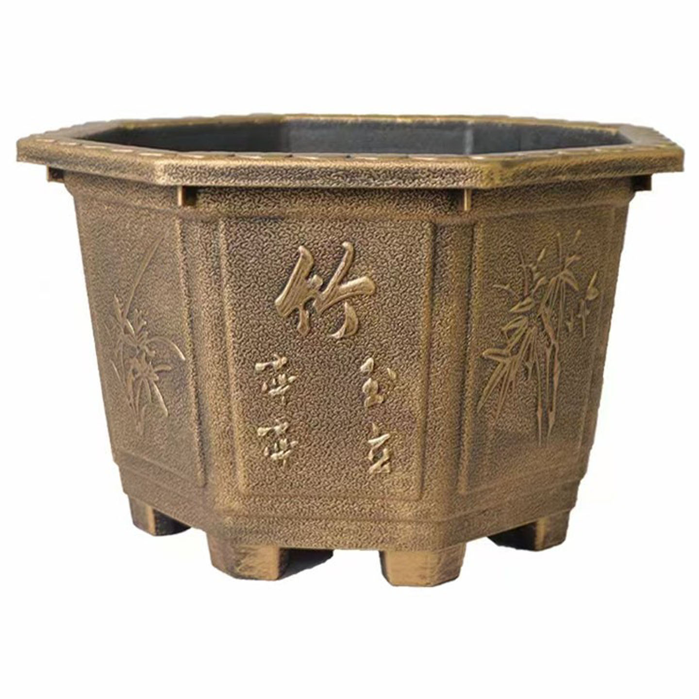 特大八角硬塑料龙缸花盆