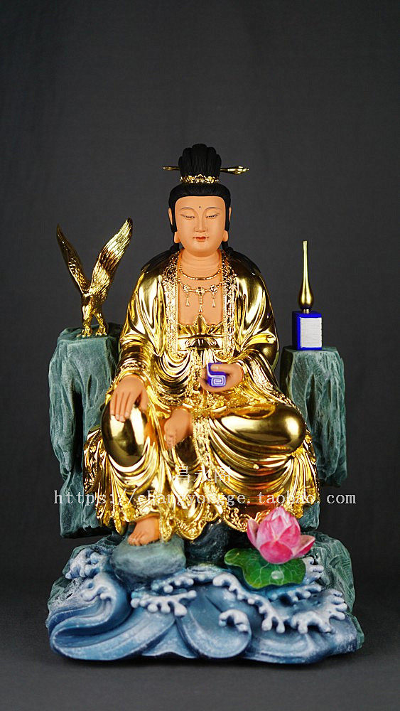 定制找阿勇！昌永阁台湾工艺 坐山观音 木雕神像 樟木雕刻 昌永阁