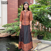 女夏季 浒城古娘新款 国风套装 气质优雅新中式 复古显瘦百搭时尚