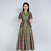 套装 蚕丝气质中式 张和才龙凤共舞麦穗蜀锦 女夏 大师系列