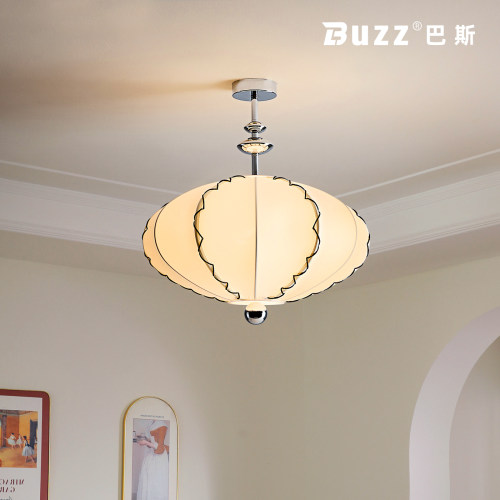 中古风布艺手工编织护眼吸顶灯
