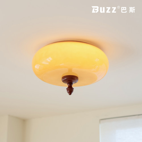 中古风卧室吸顶灯复古氛围灯