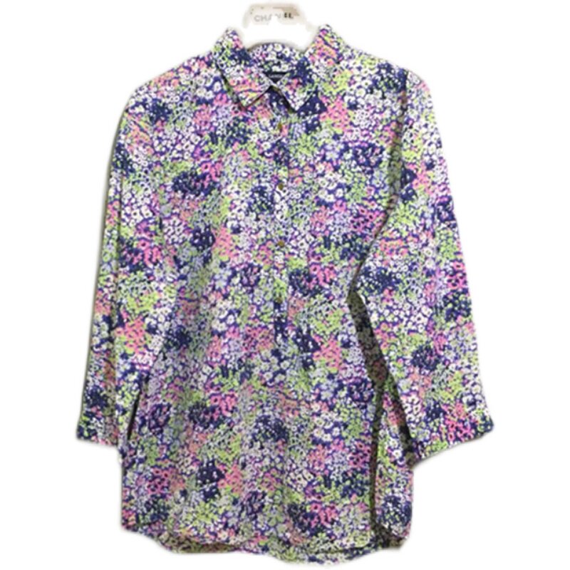 【原 价¥108】vintage  印度制  美国古着LANDS' END碎花衬衫
