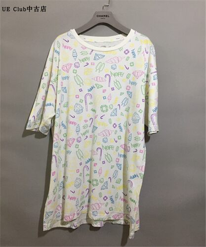 【原 价¥168】vintage  美国制古着NEFF冰淇淋手绘图案潮流体恤