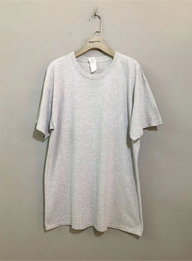 【上新价¥68】vintage  海地制 加拿大古着G1LDAN浅灰色无缝体恤