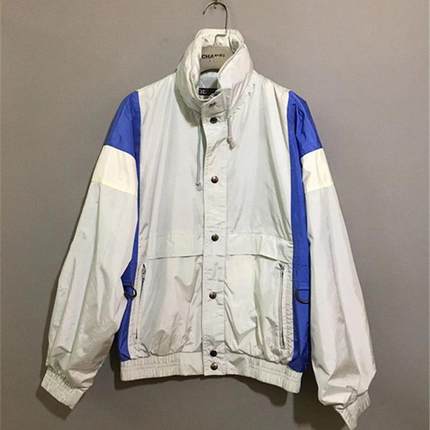 【上新价¥178】vintage  日本制古着FISCHER可隐藏风帽短款夹克