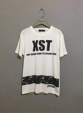 【原 价¥38】vintage  日本古着BA-TSU STUDIO美式白色薄棉体恤